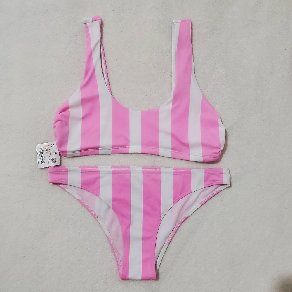 Stripe Swim Bathing Suit Set - Picture 2 of 5